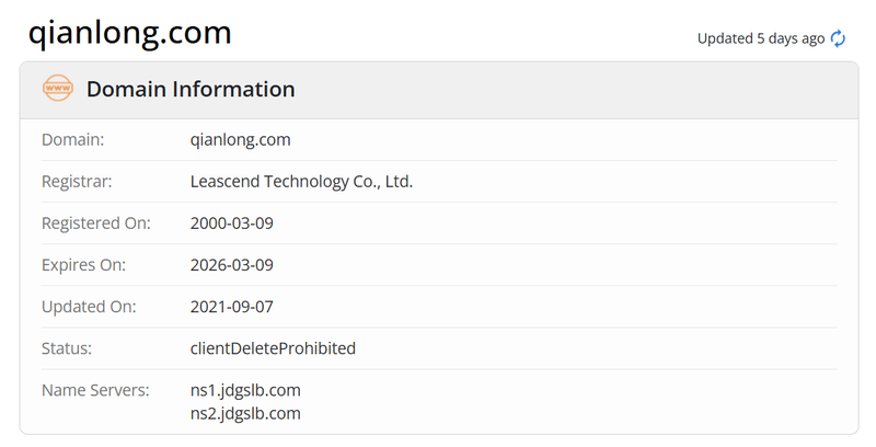 Qianlong Finance Whois.com Domain Data