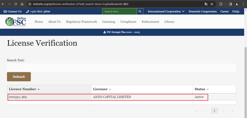 Consulta de información regulatoria en el sitio web 1