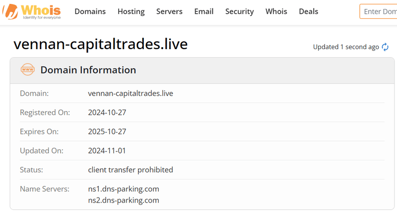 ผลการค้นหา Whois