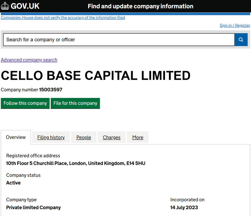 Company number 15003597