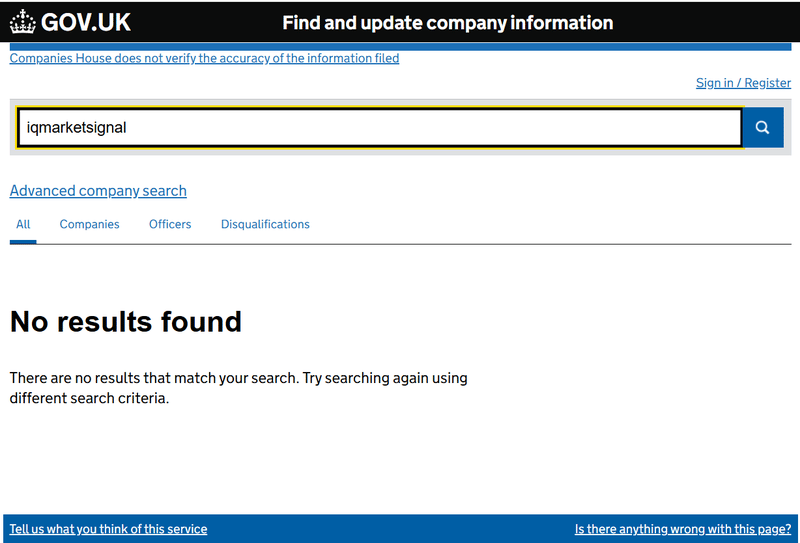 Companies House Query Result