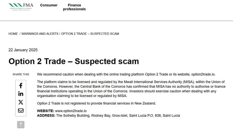 New Zealand Financial Markets Authority (FMA) review of this regulator
