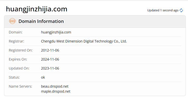 Gold Home whois.com domain data