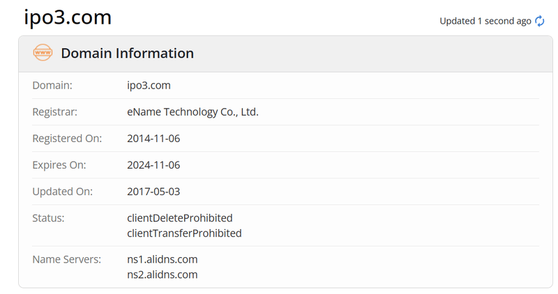 Rhino Star Whois.com Domain Age Data