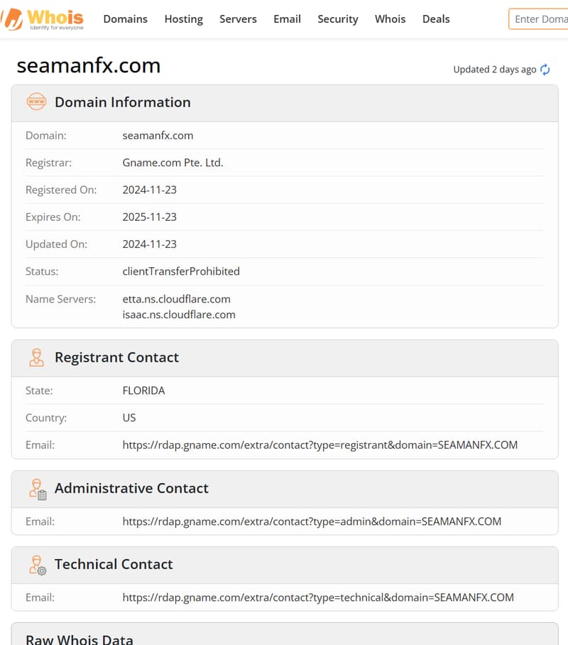 Website and Domain Information
