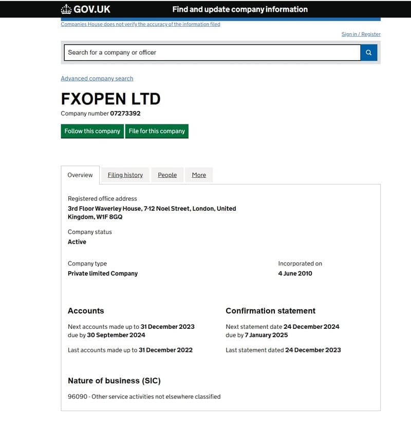 Corporate Information Inquiry