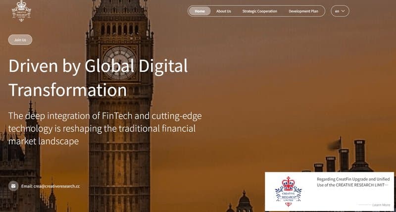 CREATIVE Research Limited Website