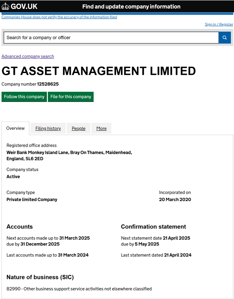 Company number 12528625