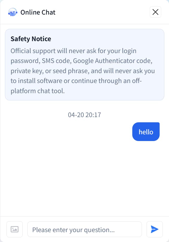 Live chat