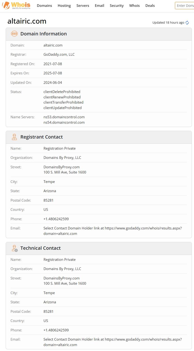 Website registration time