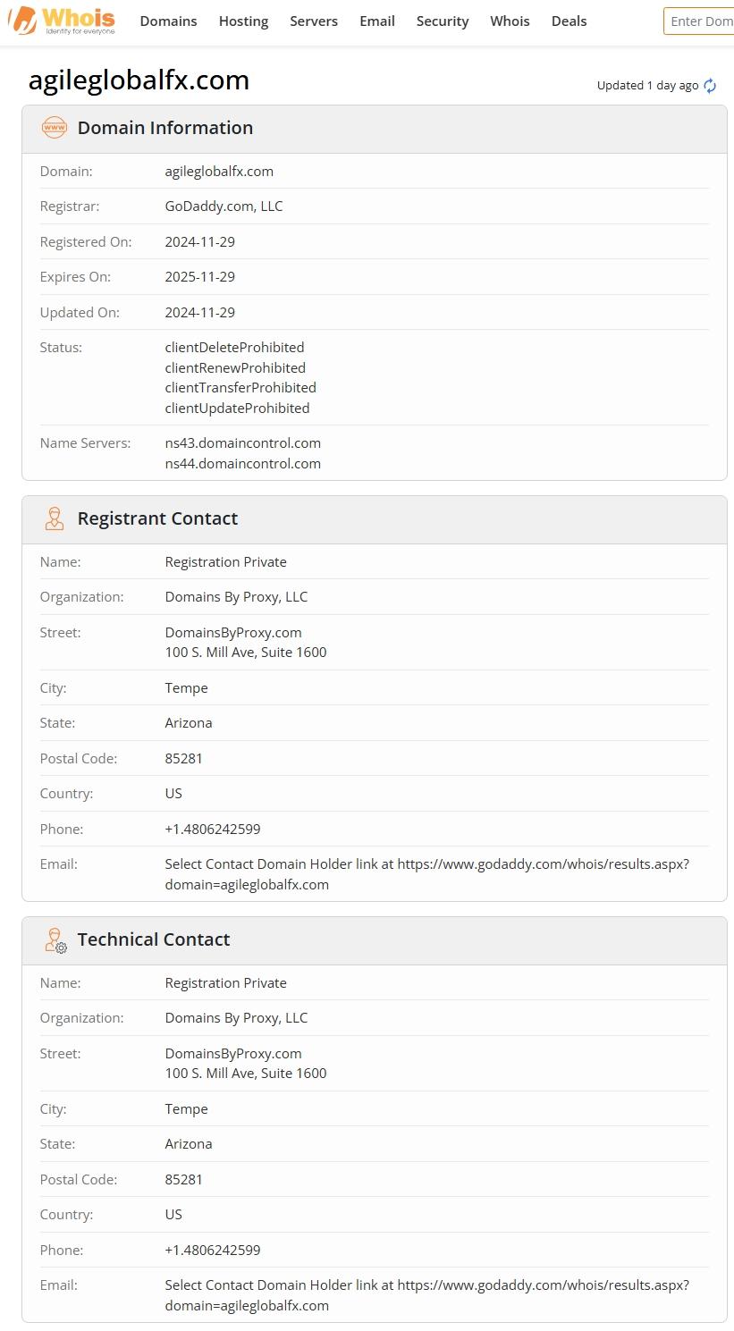 Website registration time
