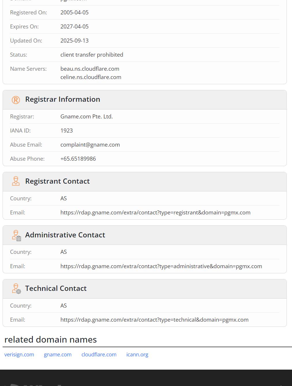 whois