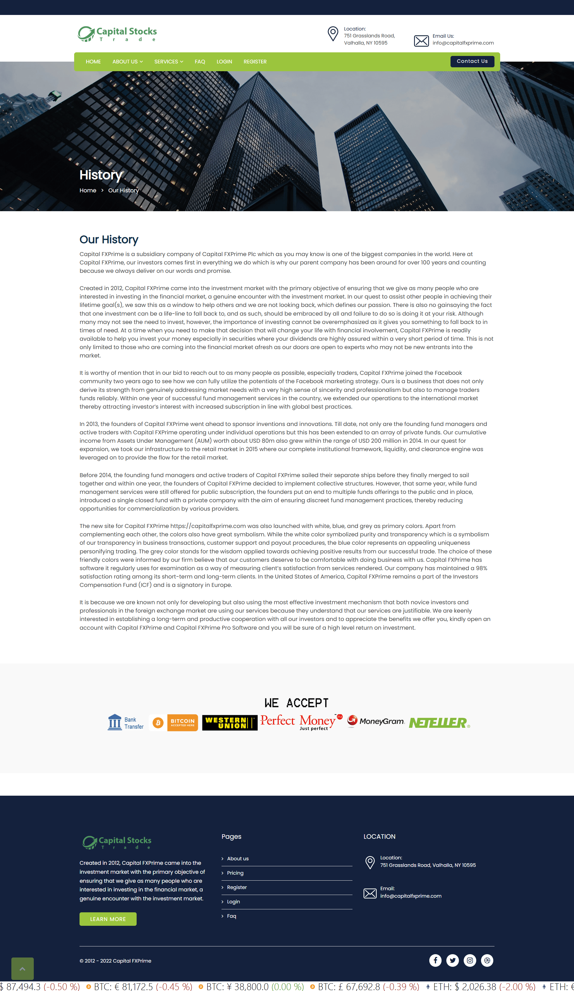 Capital FXPrime Official Website