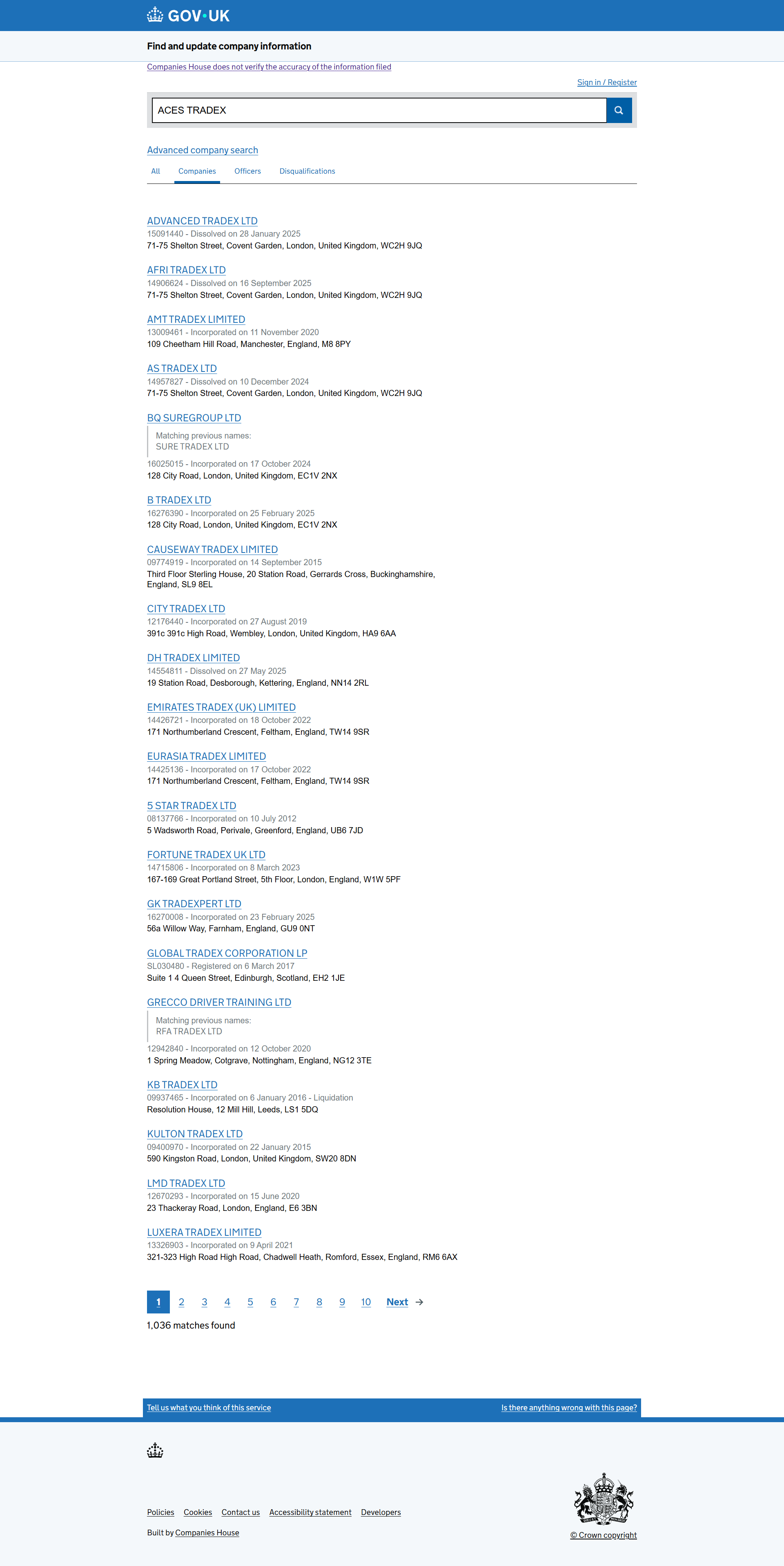 UK Companies House