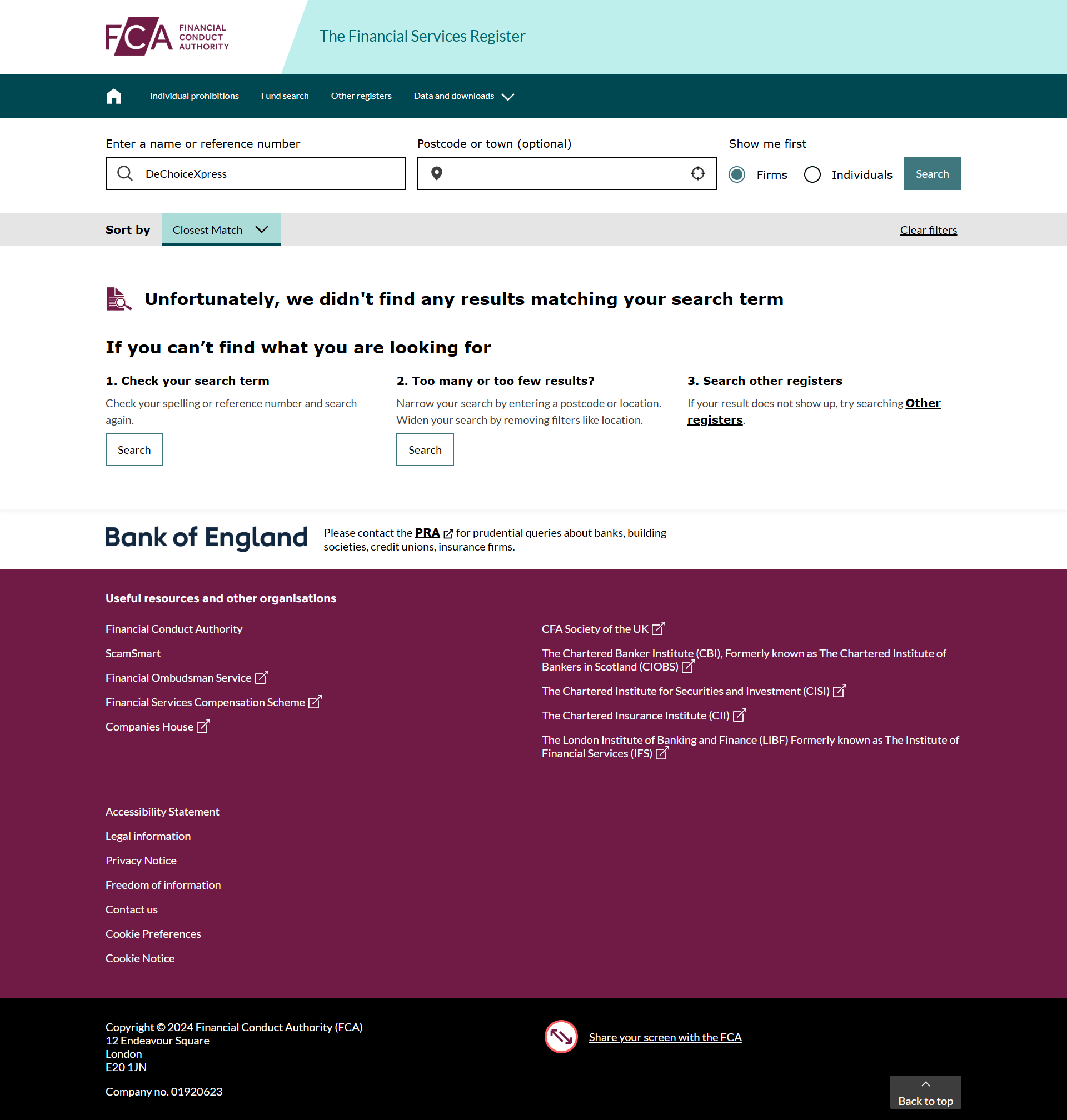 United Kingdom Financial Conduct Authority（FCA）