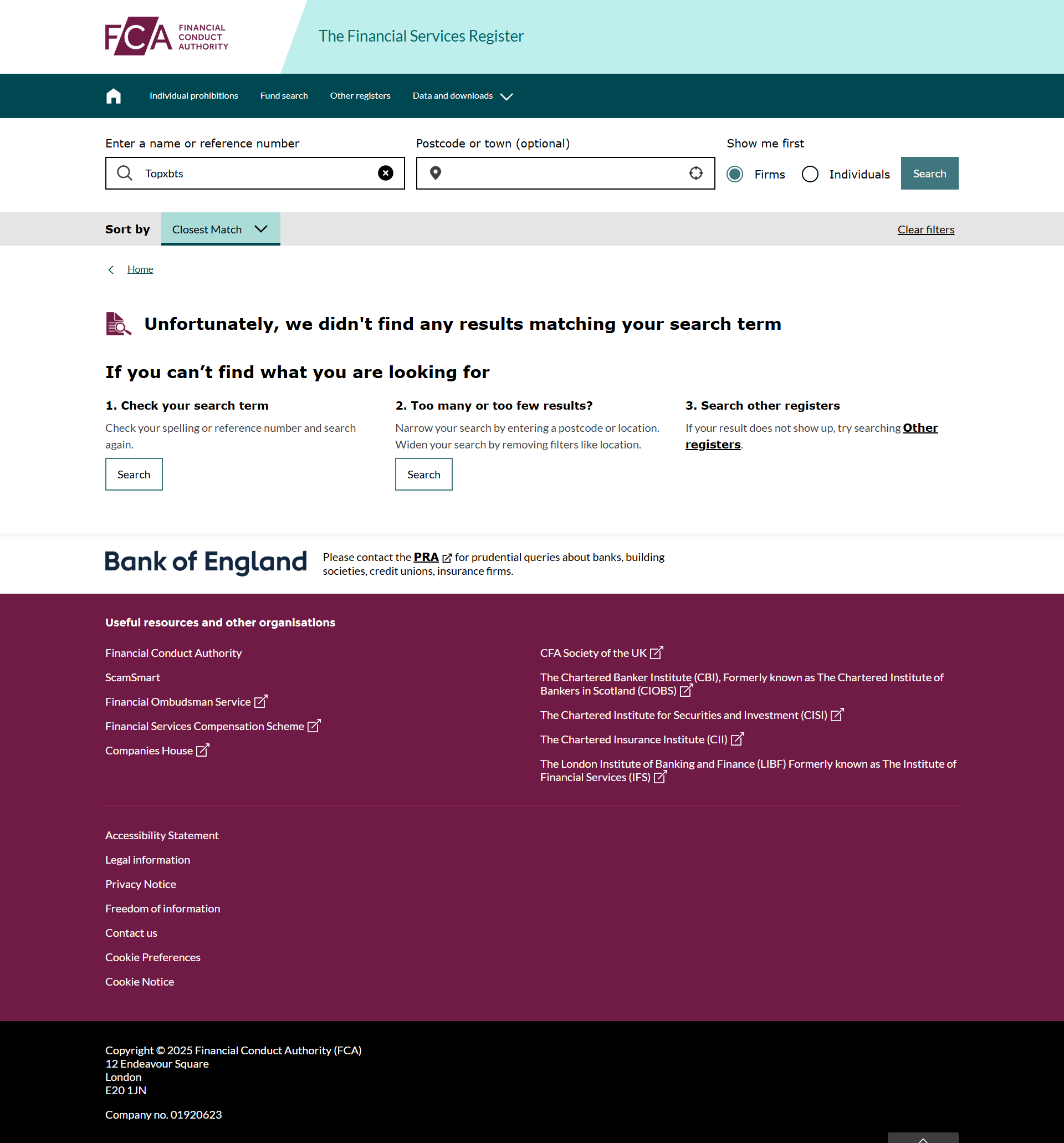 UK Financial Conduct Authority(FCA)