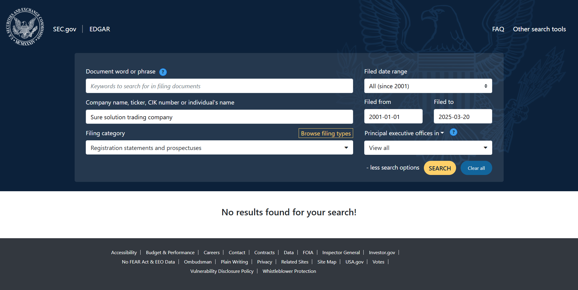 U.S. Securities and Exchange Commission（SEC）