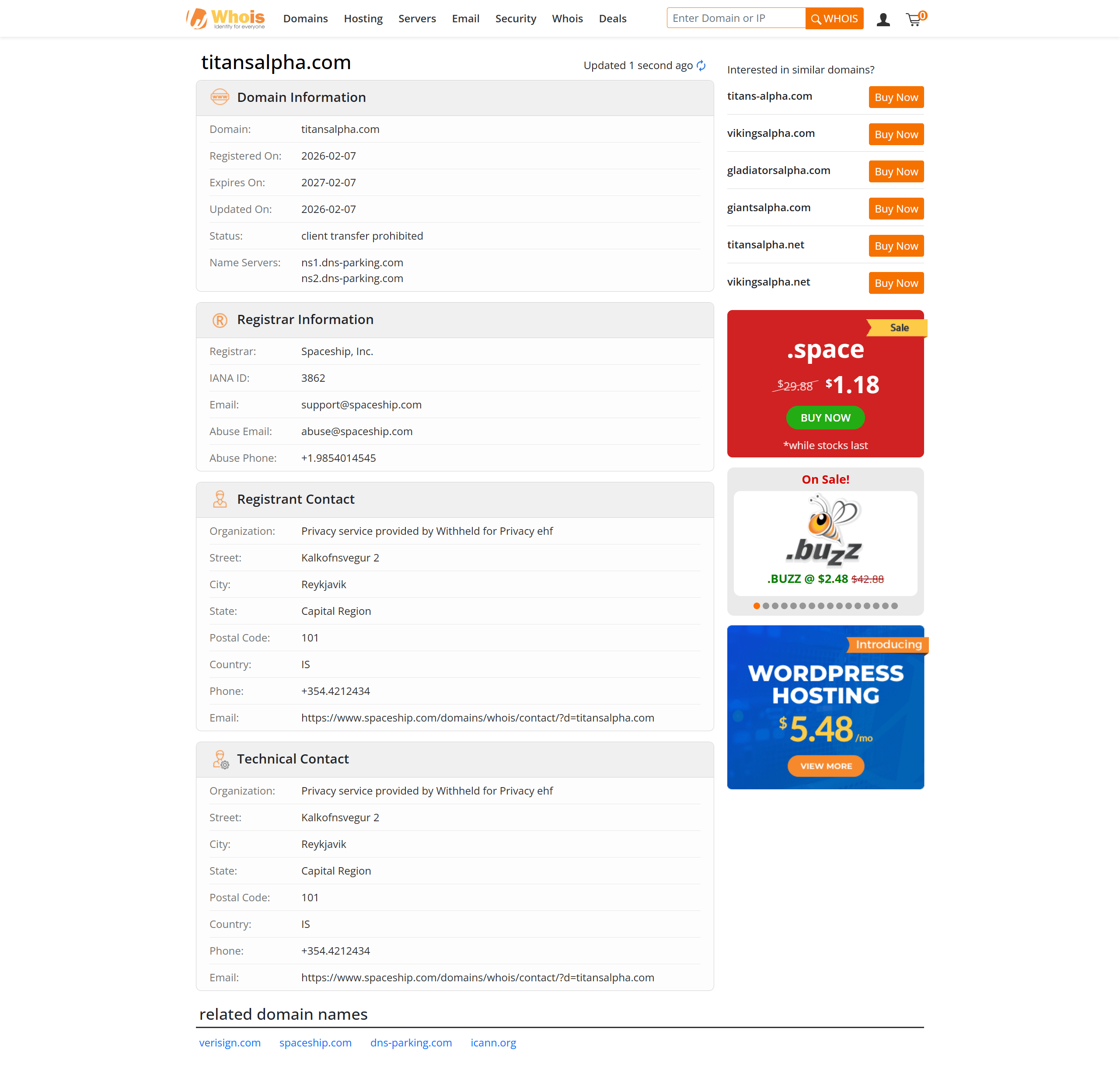 whois