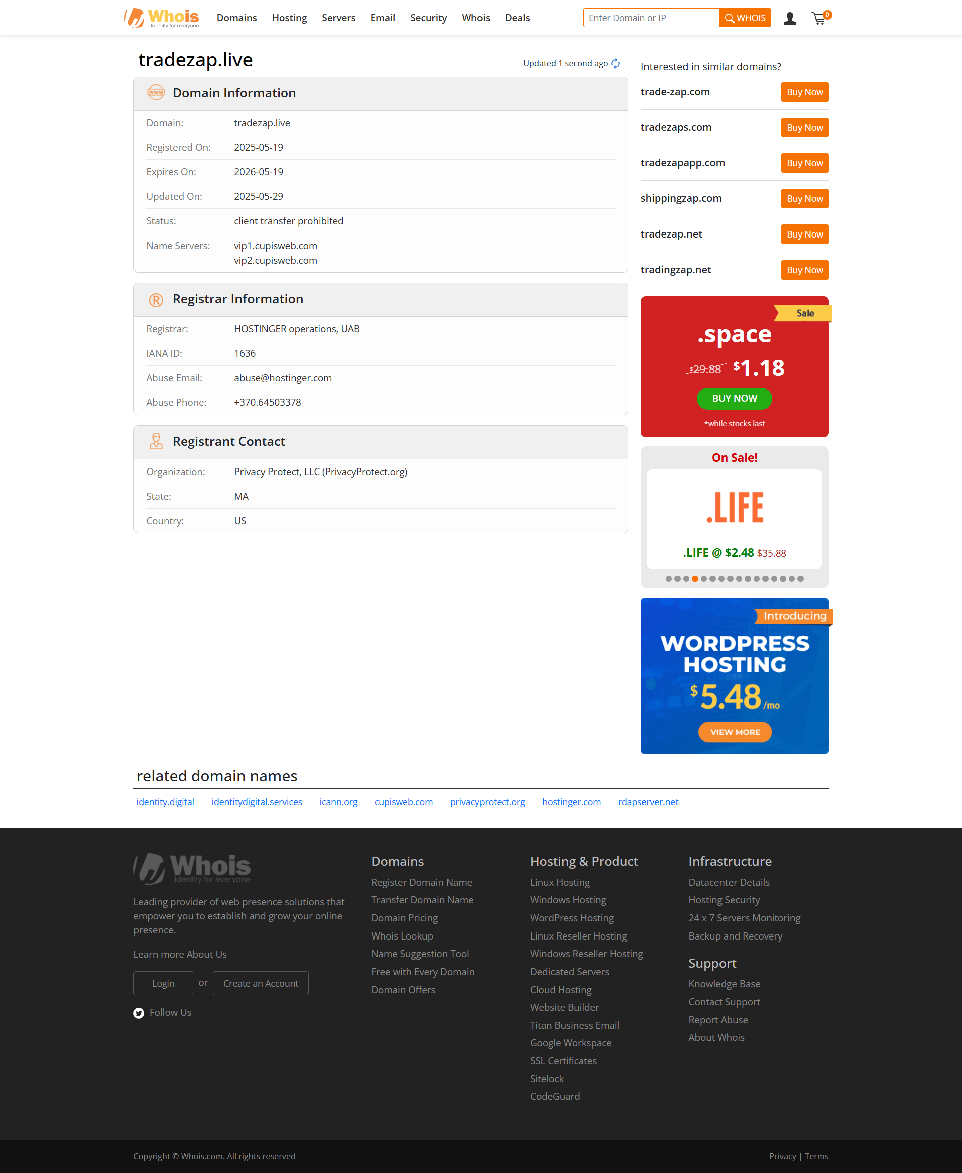 Whois Query Result