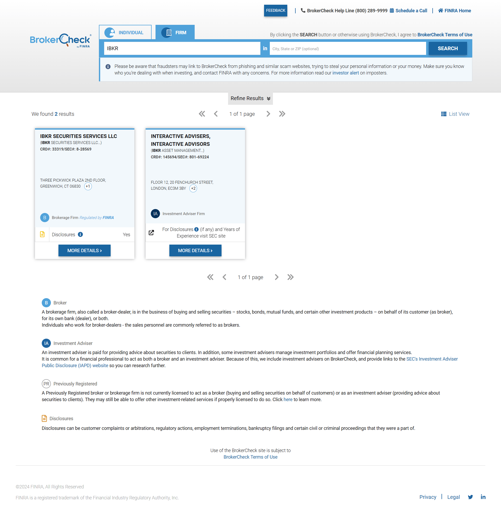 United States Financial Industry Regulatory Authority（FINRA）