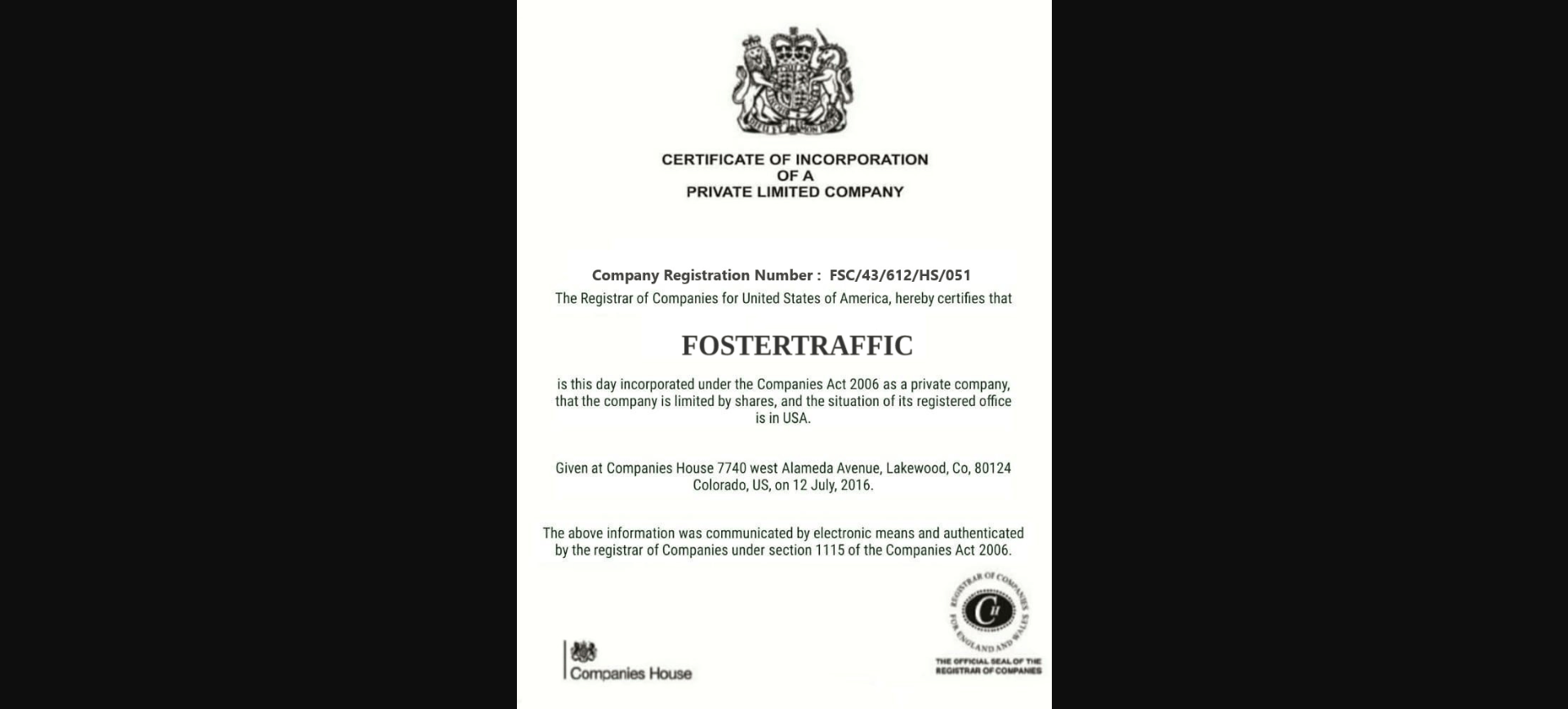 Foster Traffic Official Website