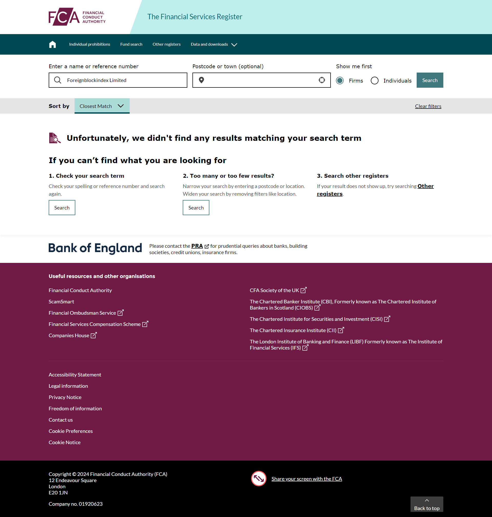 UK Financial Conduct Authority(FCA)