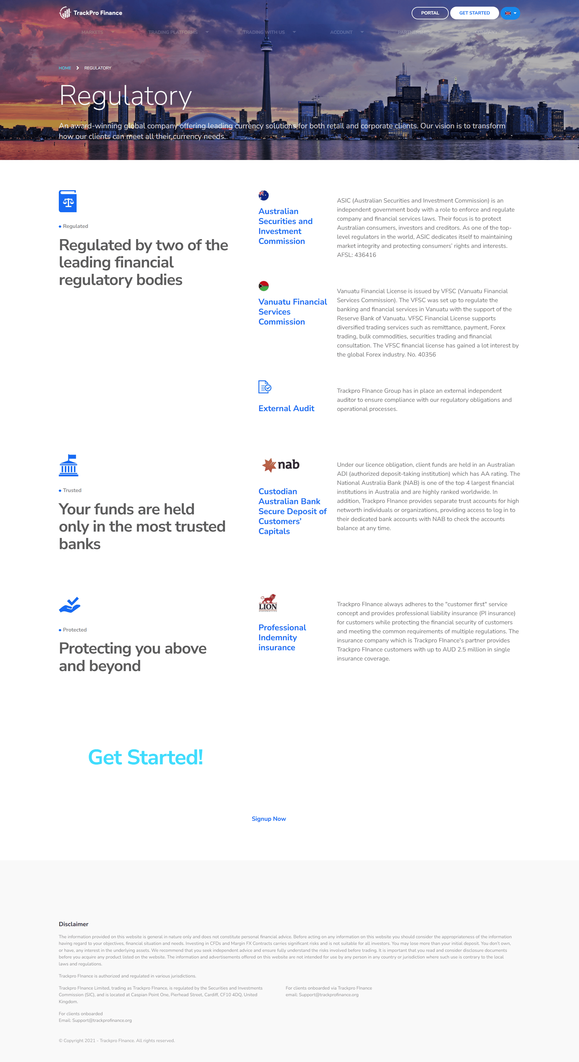 Trackpro Finance Official Website