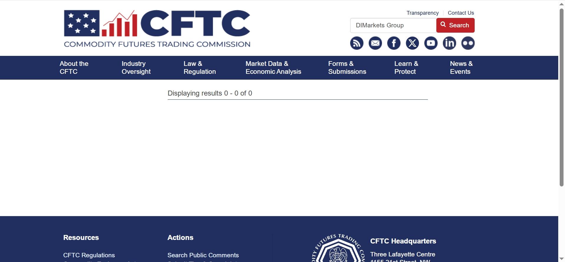 CFTC Inquiries