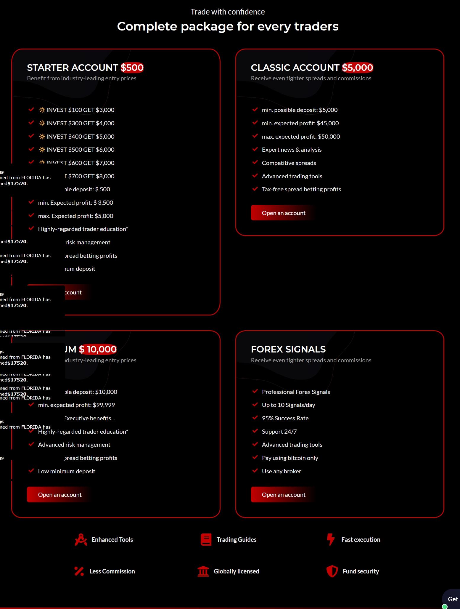 Account Types at 365assetexchange