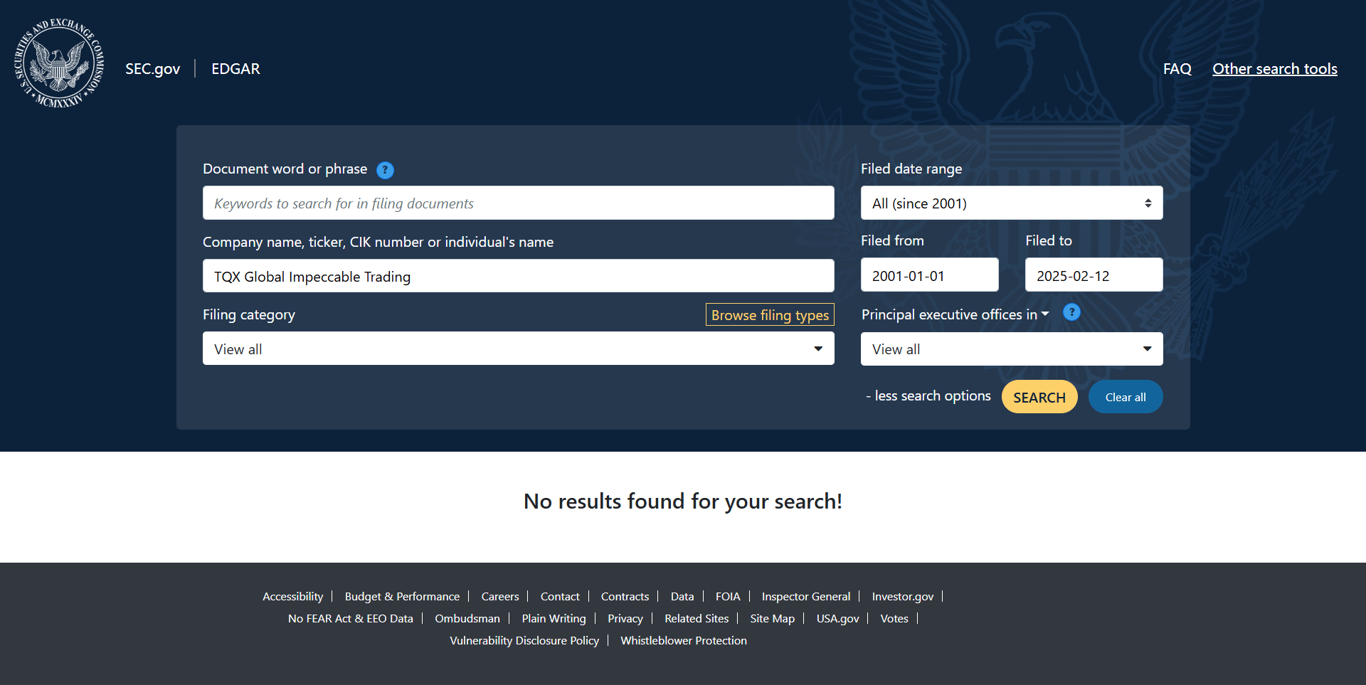 U.S. Securities and Exchange Commission（SEC）