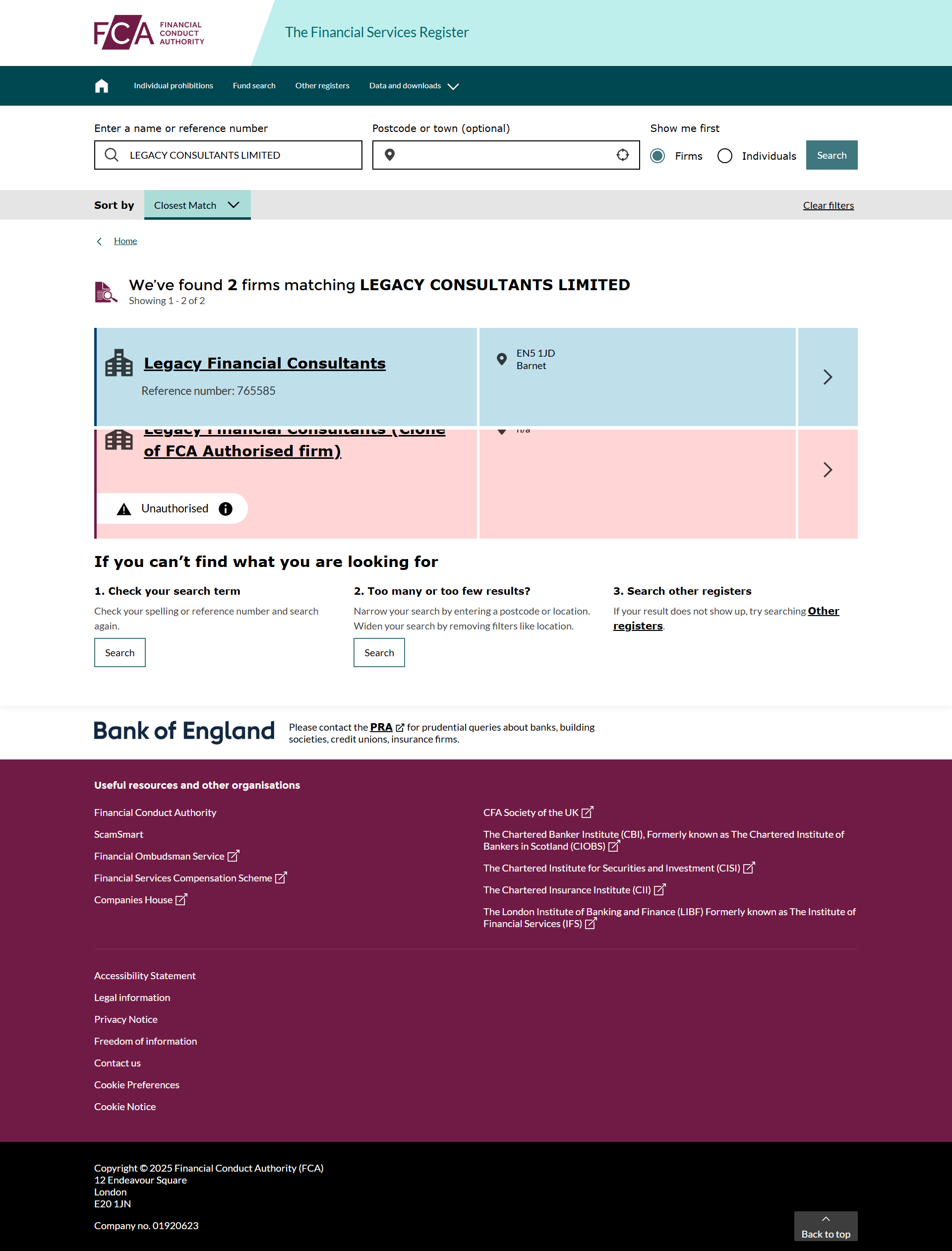 UK Financial Conduct Authority（FCA）