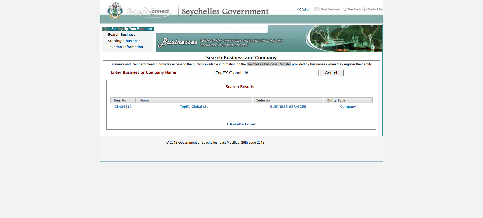 Seychelles Business Register