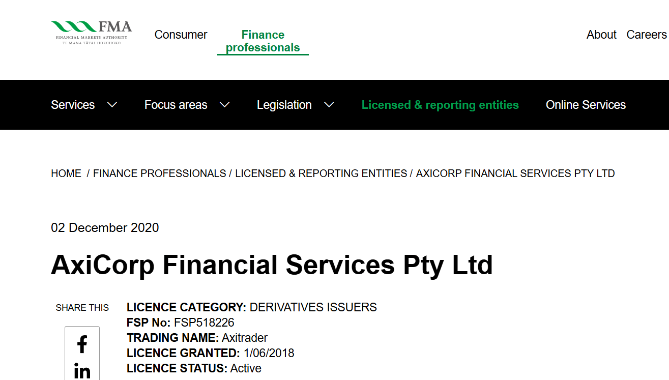 Financial Markets Authority (FMA), New Zealand Official Website