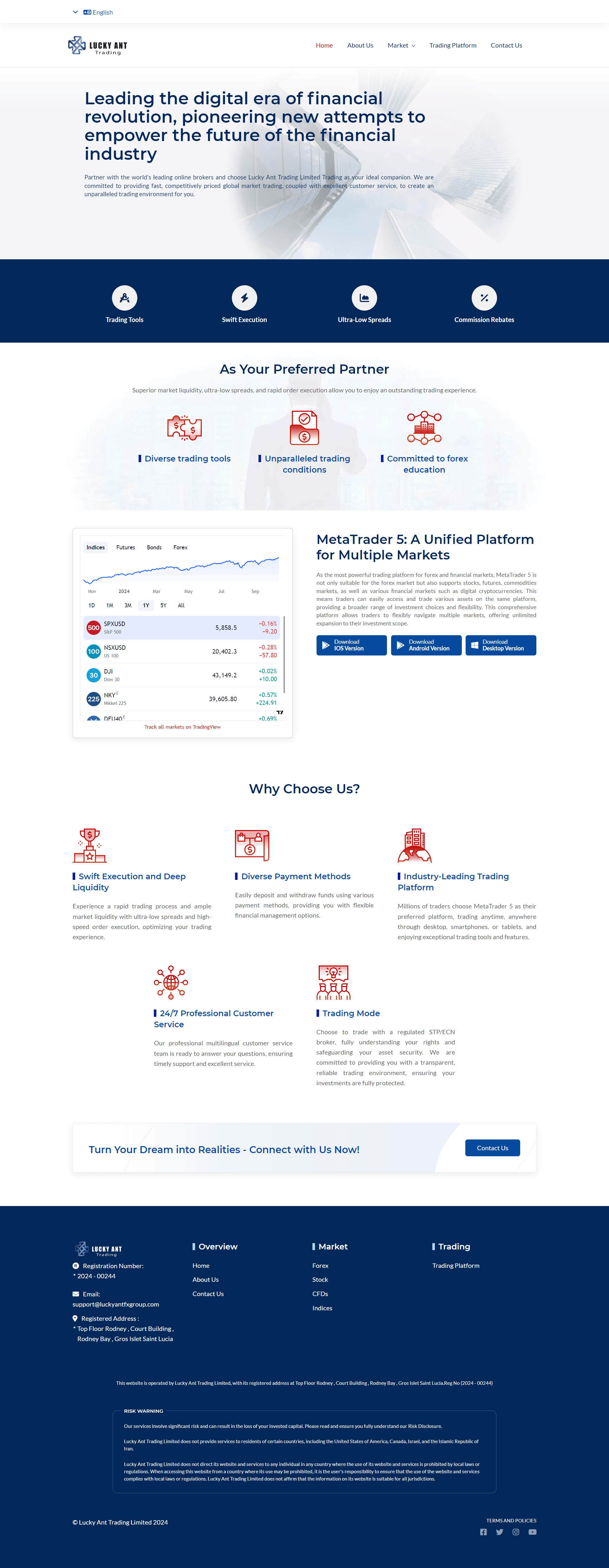 Lucky Ant Trading Limited Official Website
