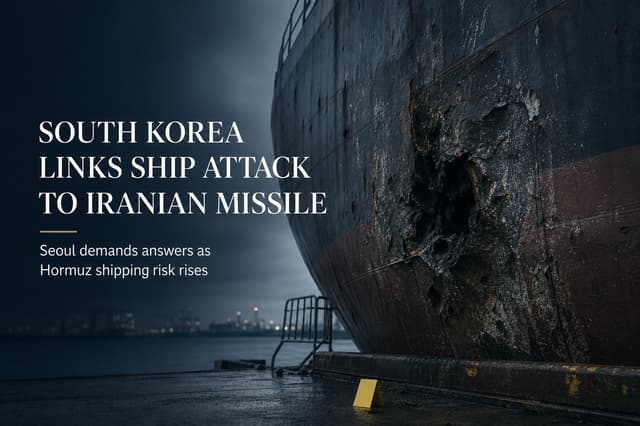South Korea Ties Cargo Ship Attack to Iranian Missile Escalating Geopolitical Risks