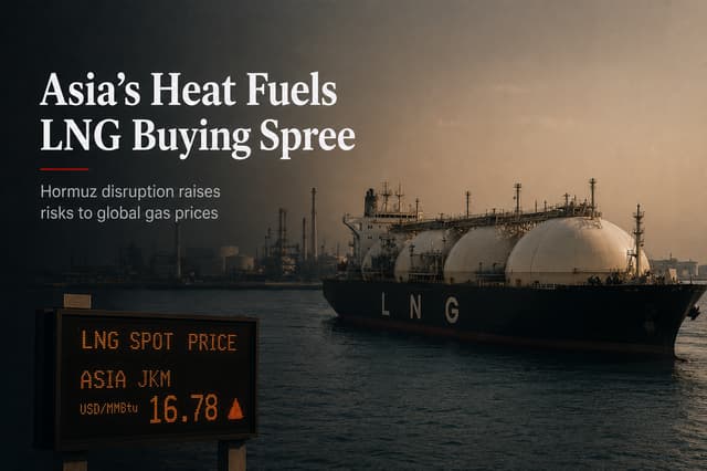 El Nino Heatwave Sparks Asia LNG Scramble Amid Prolonged Hormuz Blockade