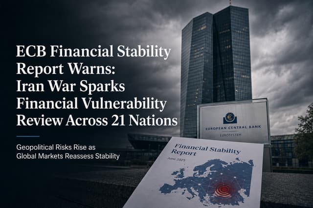 ECB Financial Stability Review Warns Iranian War Escalates Vulnerabilities Across 21 Eurozone Nation