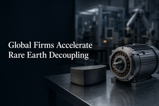Global Firms Accelerate Rare Earth Decoupling as Alternative Technologies Commercialize