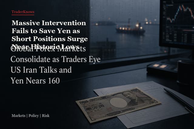 Massive Intervention Fails to Save Yen as Short Positions Surge Near Historic Lows