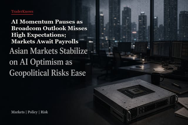AI Momentum Pauses as Broadcom Outlook Misses High Expectations; Markets Await Payrolls