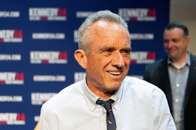 Robert Kennedy, independent U.S. presidential candidate, to miss first debate, citing TV unfairness.