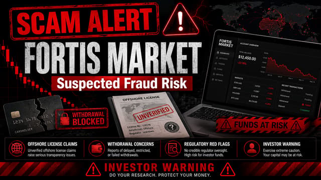 Fortis Market is a shell company without substantial regulation