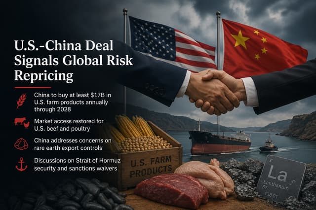 US and China Signal Trade Easing with Agricultural and Rare Earth Agreements