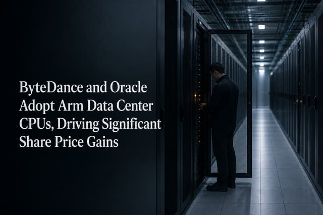 ByteDance and Oracle Adopt Arm Data Center CPUs, Driving Significant Share Price Gains