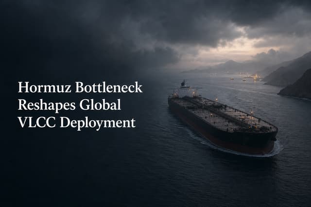 Hormuz Strait Bottleneck Reshapes Global VLCC Deployment: Crude Supply Chain Rebuilding May Require…