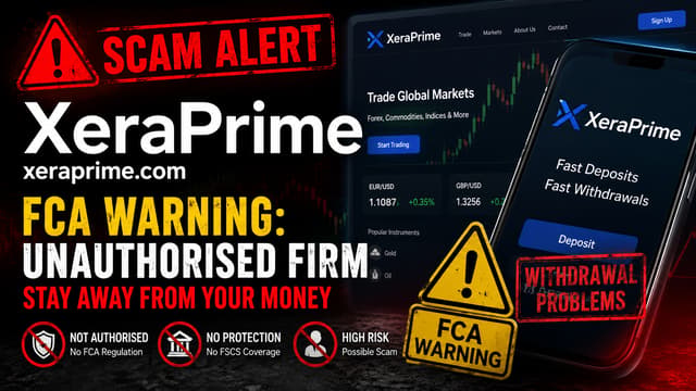 XeraPrime 위험 노출: FCA 경고 발령