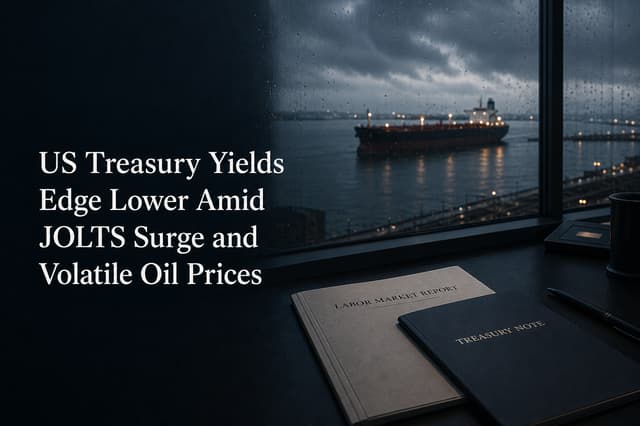 US Treasury Yields Edge Lower Amid JOLTS Surge and Volatile Oil Prices