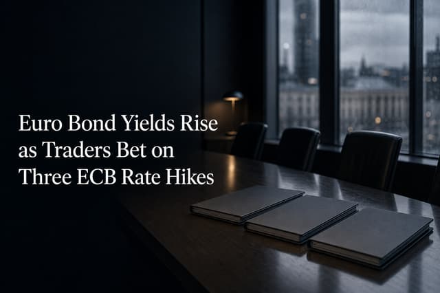 Euro Bond Yields Rise as Traders Bet on Three ECB Rate Hikes