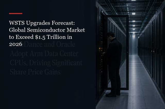 WSTS Upgrades Forecast: Global Semiconductor Market to Exceed $1.5 Trillion in 2026