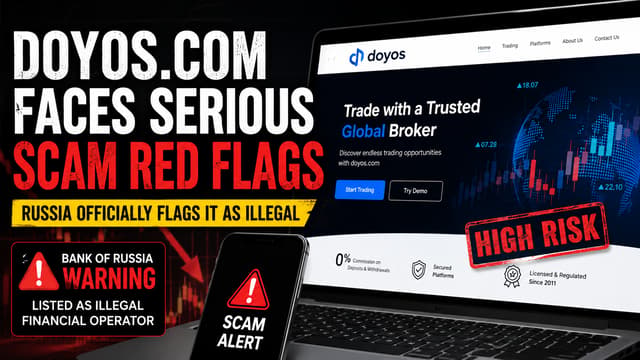 doyos.com has been marked as illegal by the Russian Central Bank